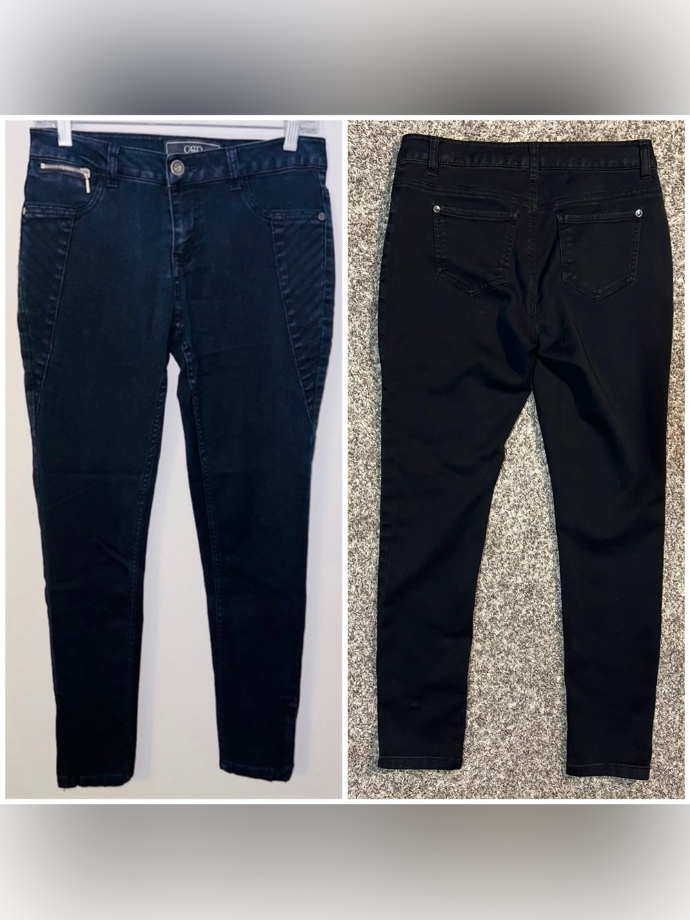 CATO Women’s Black Denim Skinny Jeans! Size 4.